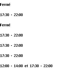 Horaires d'ouverture Le Gambrinus Vimy 35 Rue Lamartine.